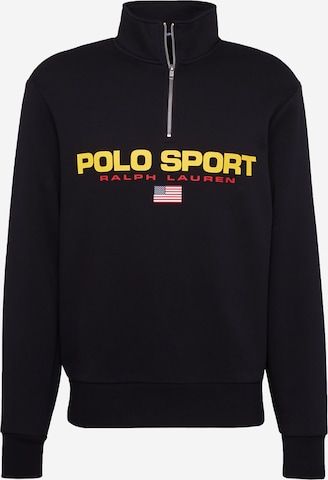 Polo Ralph LaurenSweater majica - crna boja: prednji dio