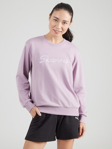 Sweat-shirt SKECHERS en violet : devant