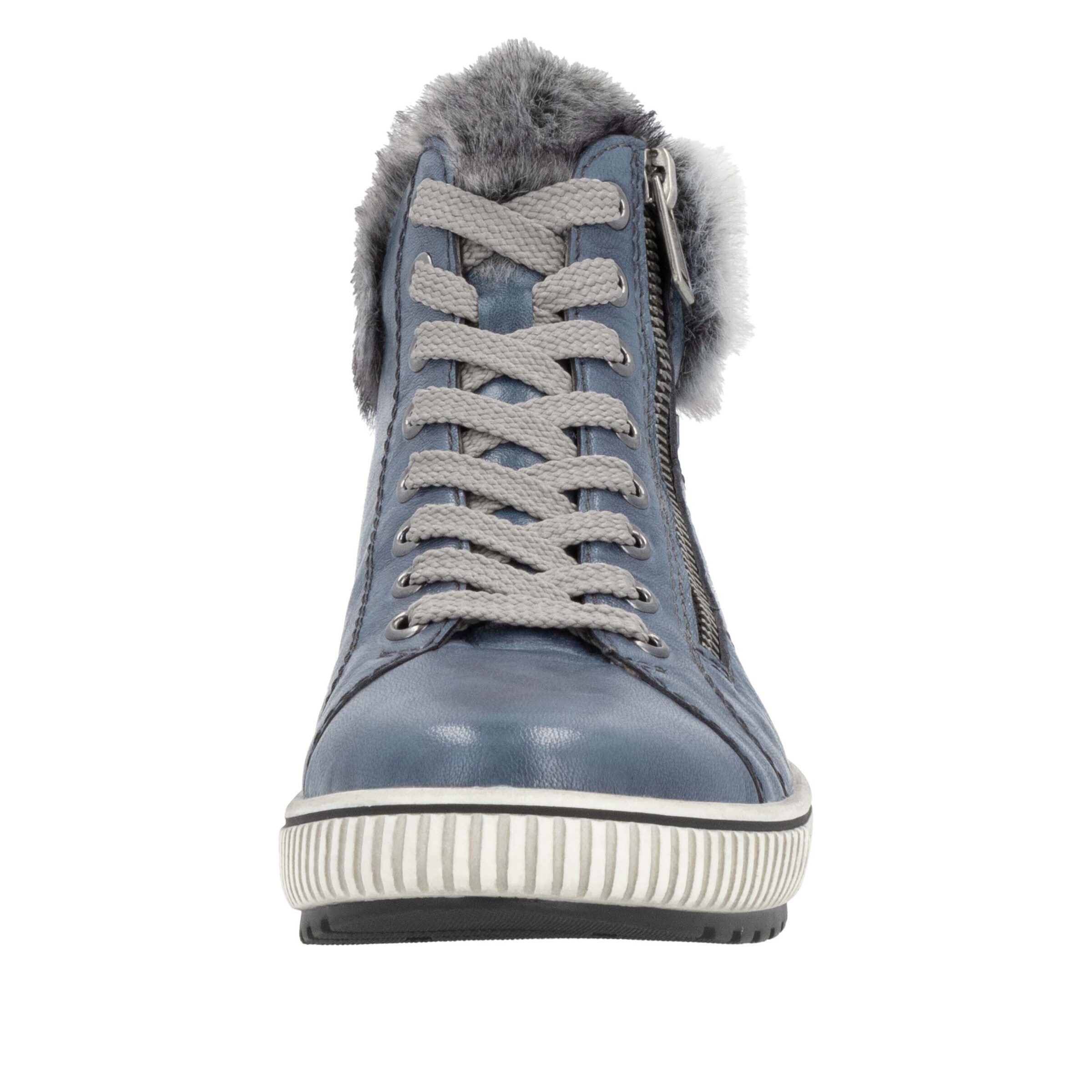 Stivaletto stringato 'D0780' di REMONTE in blu