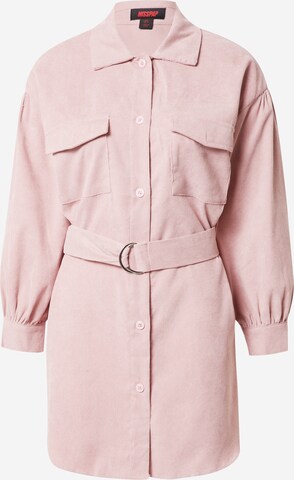 Misspap Shirt Dress in Pink: front