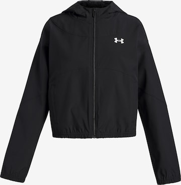 UNDER ARMOUR Sportjacke 'Rival' in Schwarz: Vorderseite
