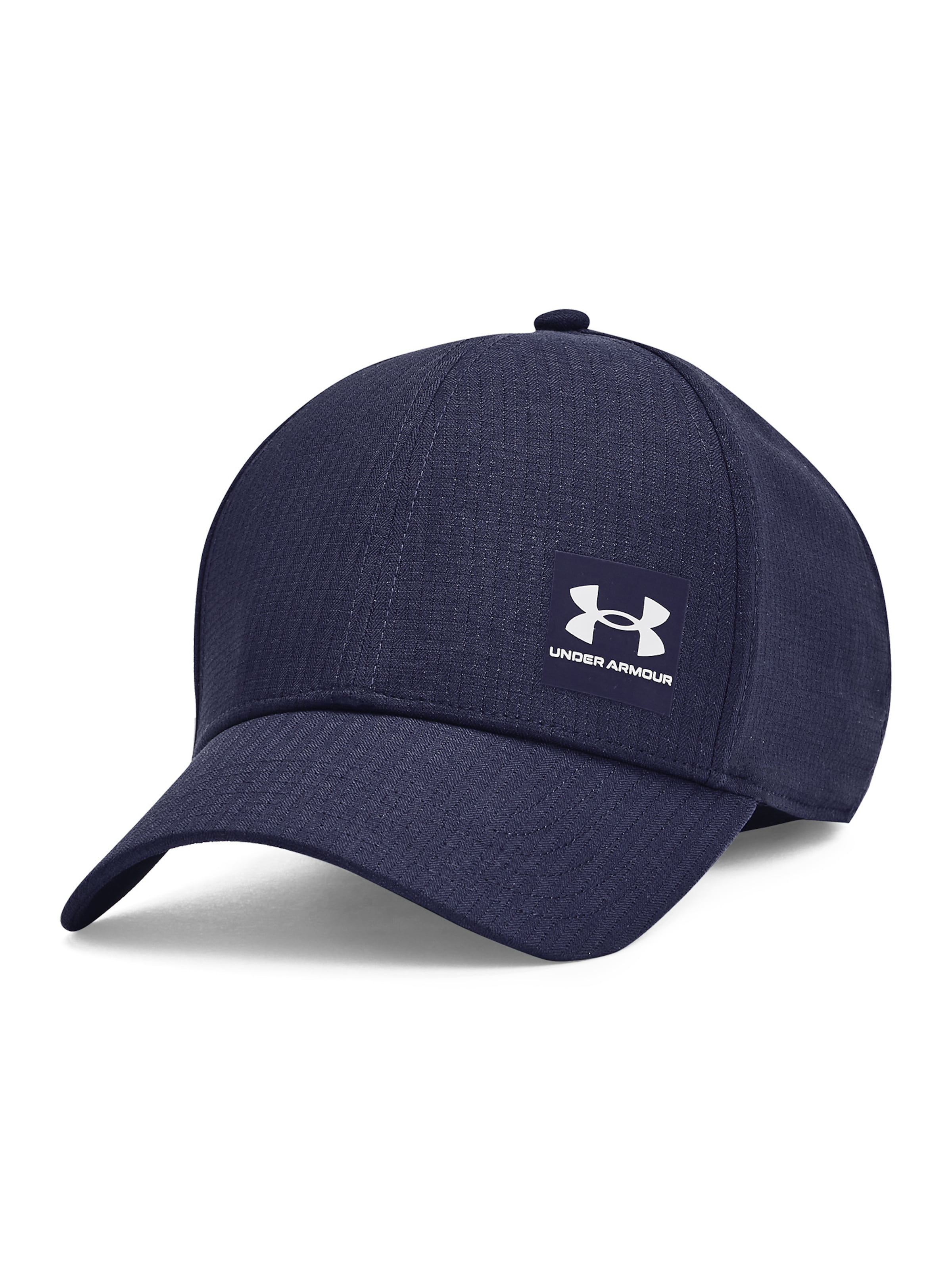 UNDER ARMOUR Sportpet 'AV Low' in de kleur Blauw / Wit, Productweergave