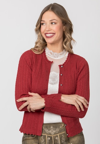 STOCKERPOINT Knit cardigan 'Jasmina' in Red: front