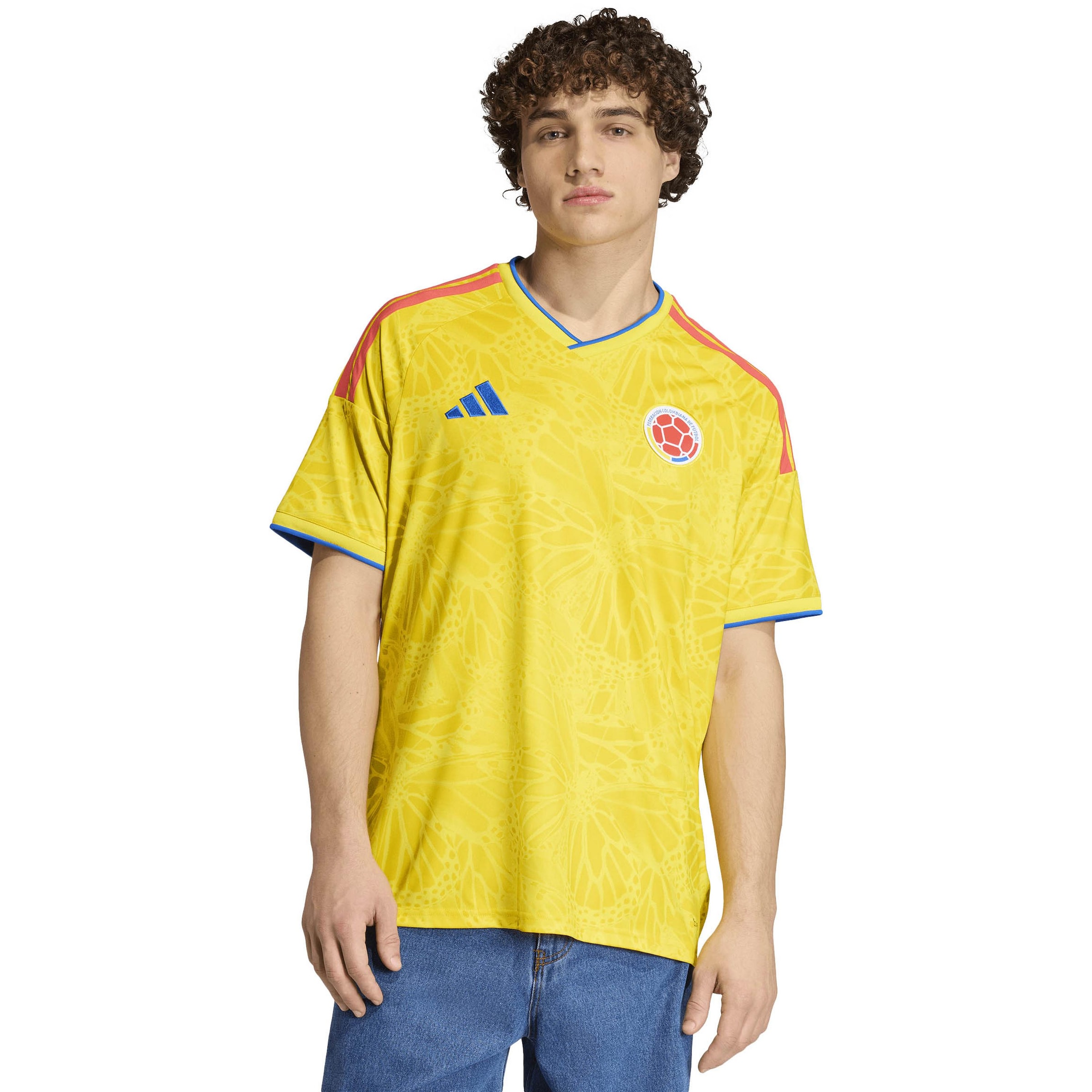 ADIDAS PERFORMANCE Трико 'Colombia 26 Home' в жълто: отпред