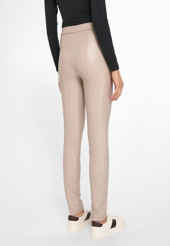 Skinny Pantalon Basler en beige