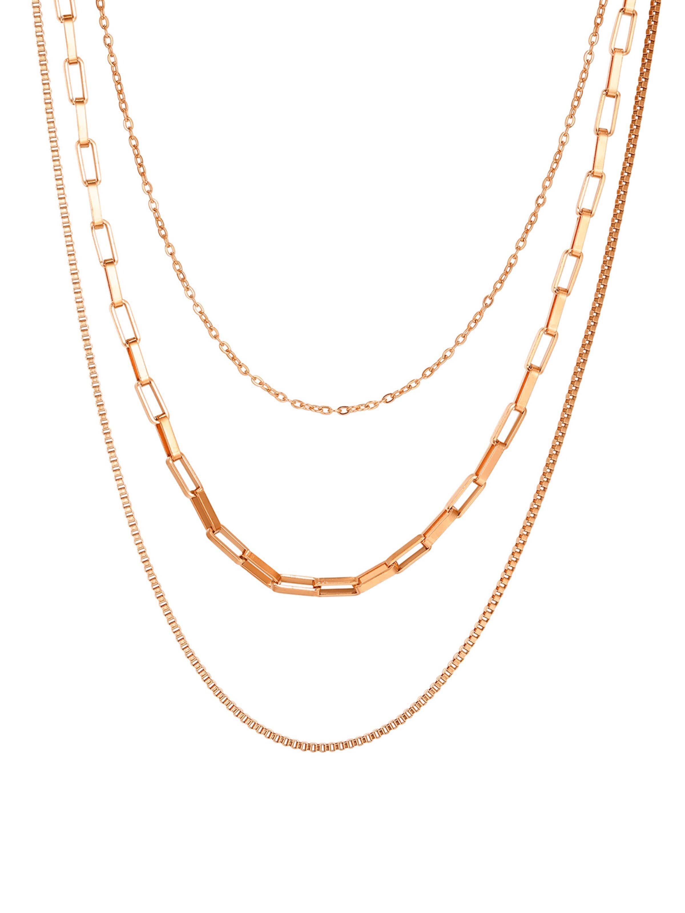 Hey Happiness Necklace 'Triple Layer' in Gold