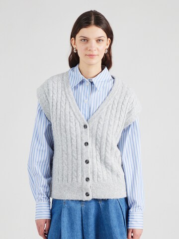 Cardigan TOPSHOP en gris : devant