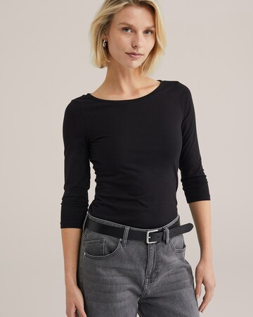WE Fashion T-shirt i svart: framsida