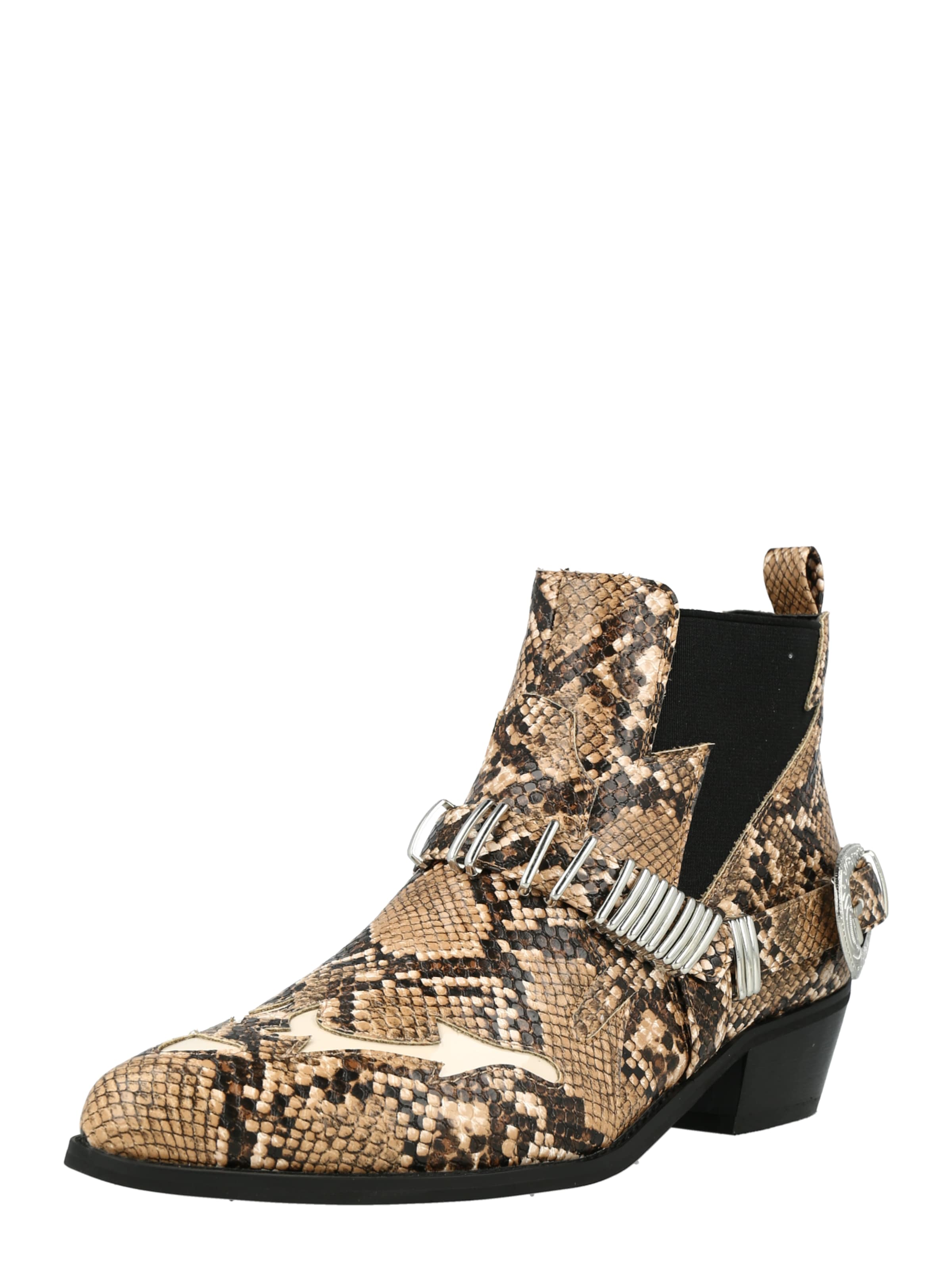 GLAMOROUS - Botas Chelsea en beige: frente