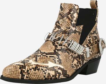 GLAMOROUS - Botas Chelsea en beige: frente