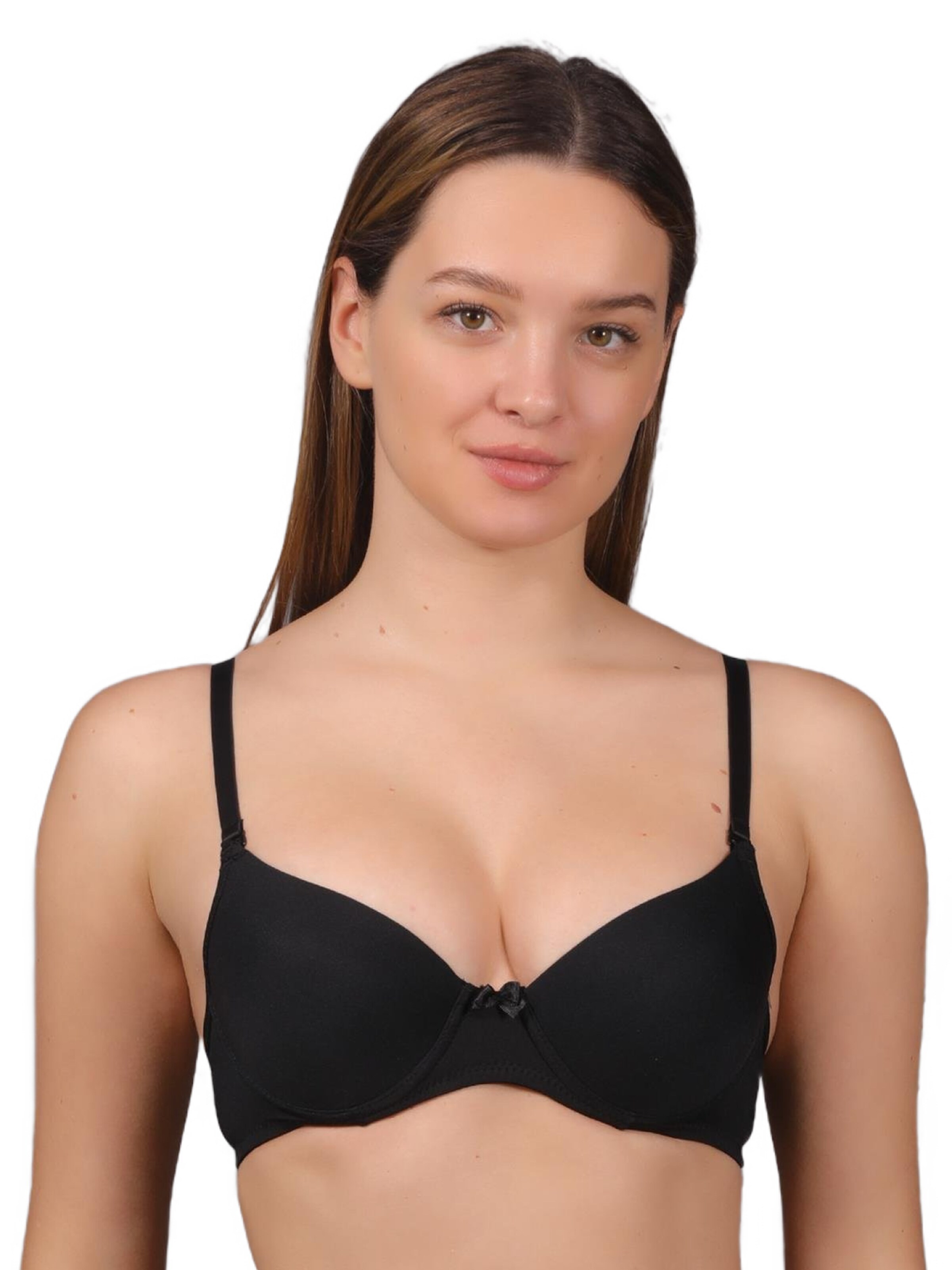 C&City T-shirt BH in Zwart: voorkant