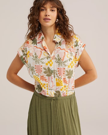 WE Fashion Blúz - fehér: elől