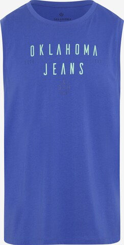 Oklahoma Jeans Shirt ' aus Jersey ' in Blue: front