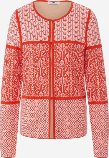 Peter Hahn Strickjacke in rot / weiß, Produktansicht