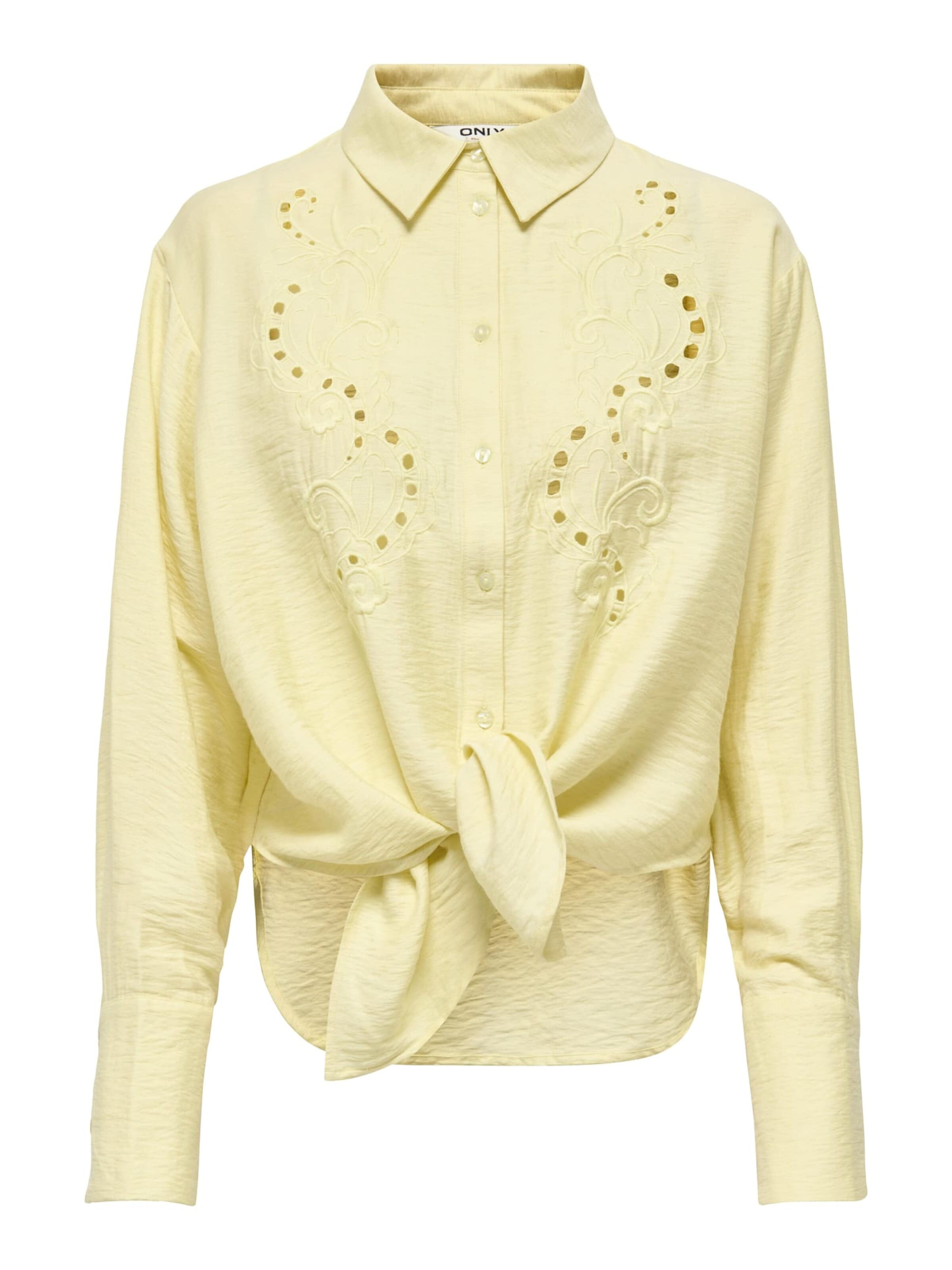 ONLY Blouse 'Birona' in Geel: voorkant