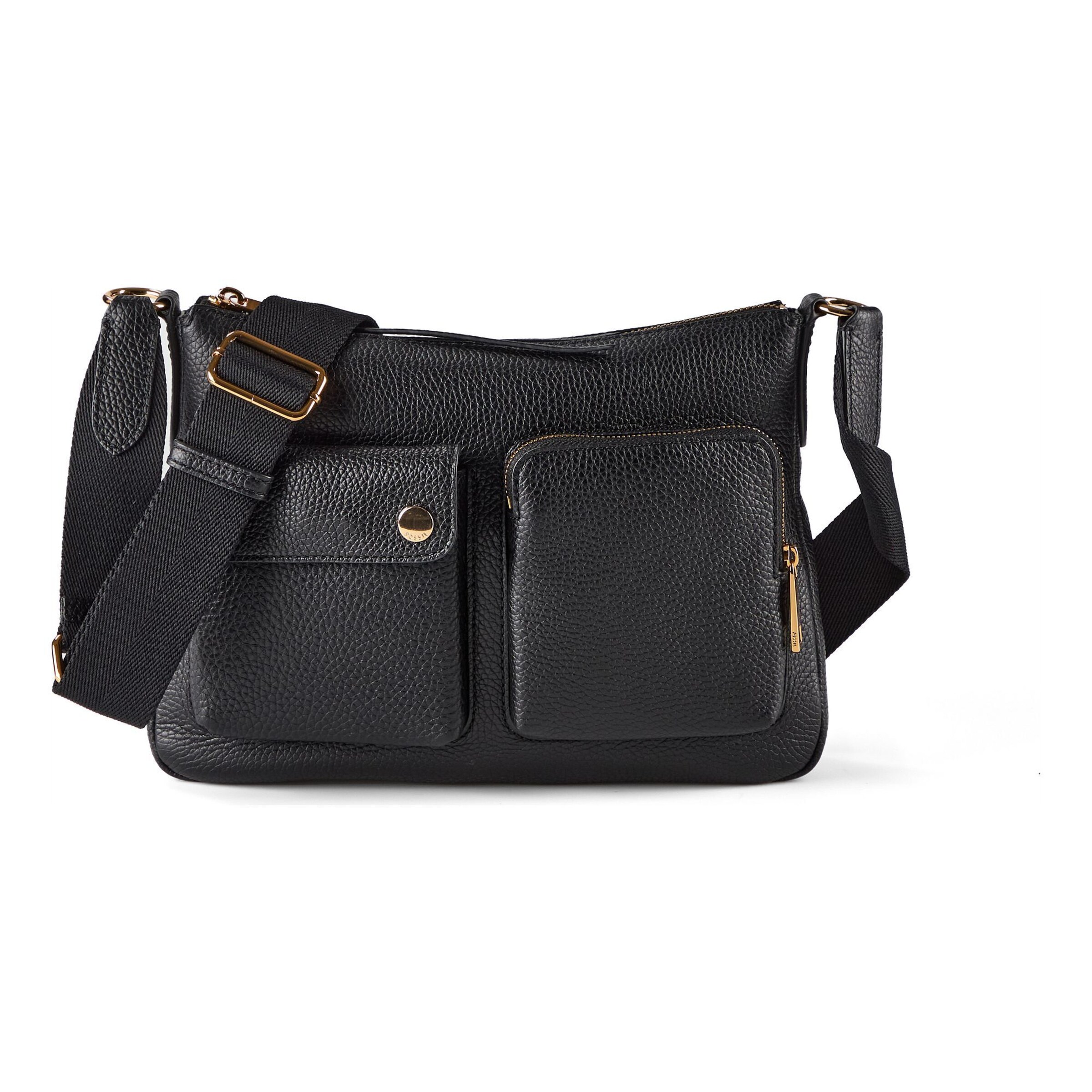 Borsa a tracolla 'Maysen' di FOSSIL in nero: frontale