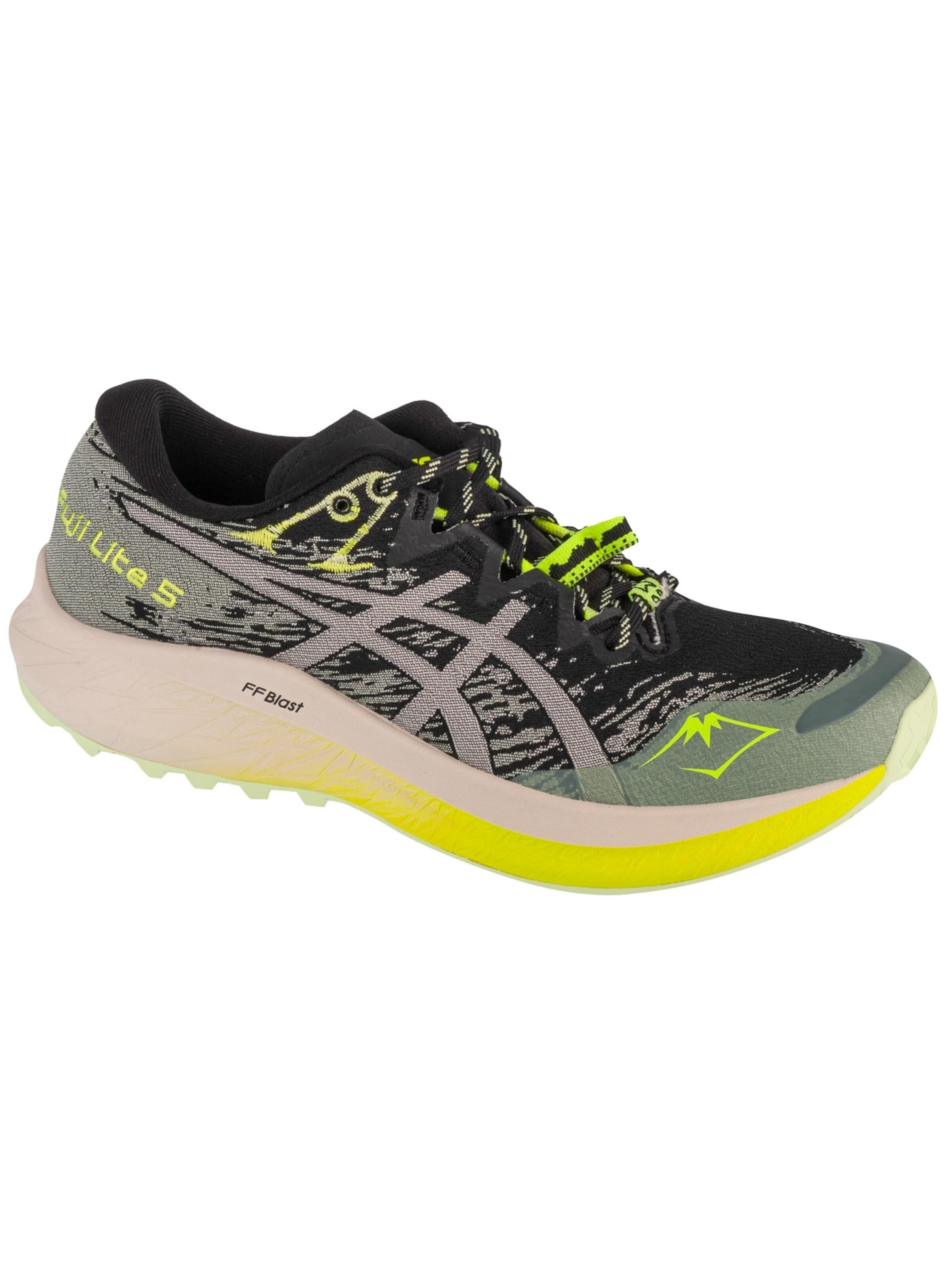 Chaussure de course 'Fuji Lite 5' ASICS en noir : devant
