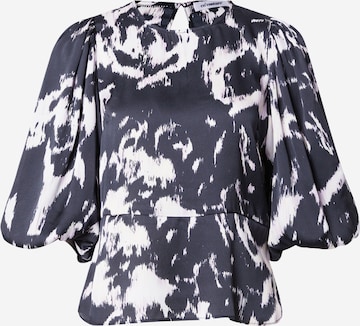 co'couture Blouse 'Mari' in Zwart: voorkant