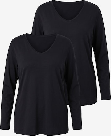 Ulla Popken Shirt in Black: front