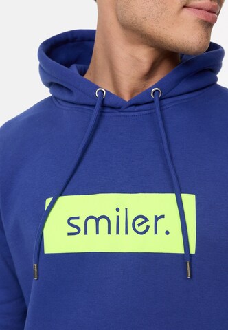 smiler. Sweatshirt 'Buddy' in Blue