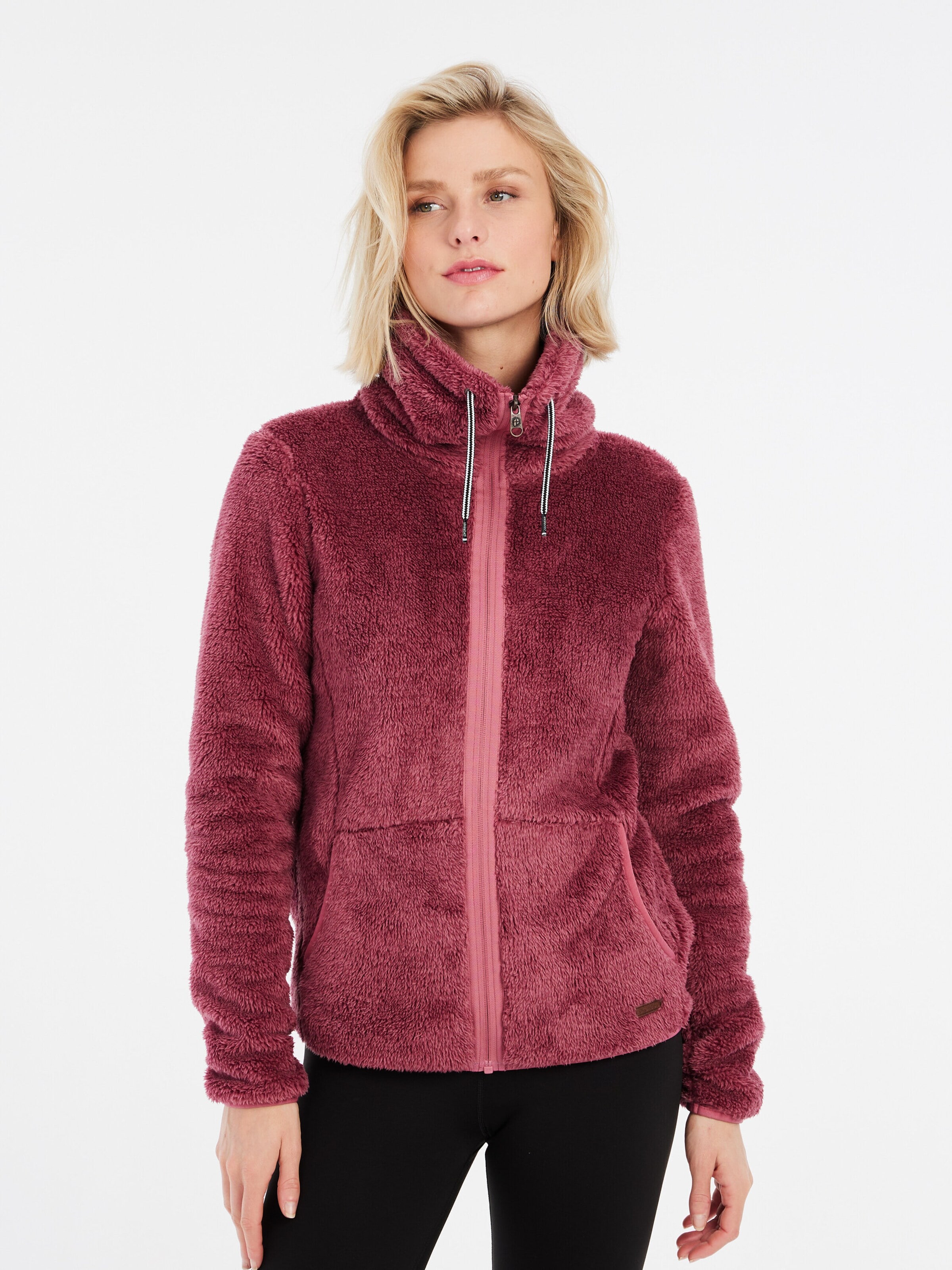 PROTEST Fleece Jacket 'RIRI' in Pink: front