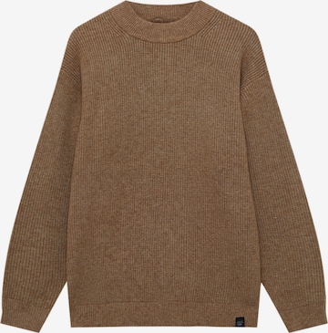 Pull&Bear Sweter w kolorze beżowy: przód