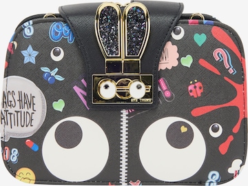 MYMO Τσάντα ώμου 'Pop Eyetheme' σε μαύρο: μπροστά