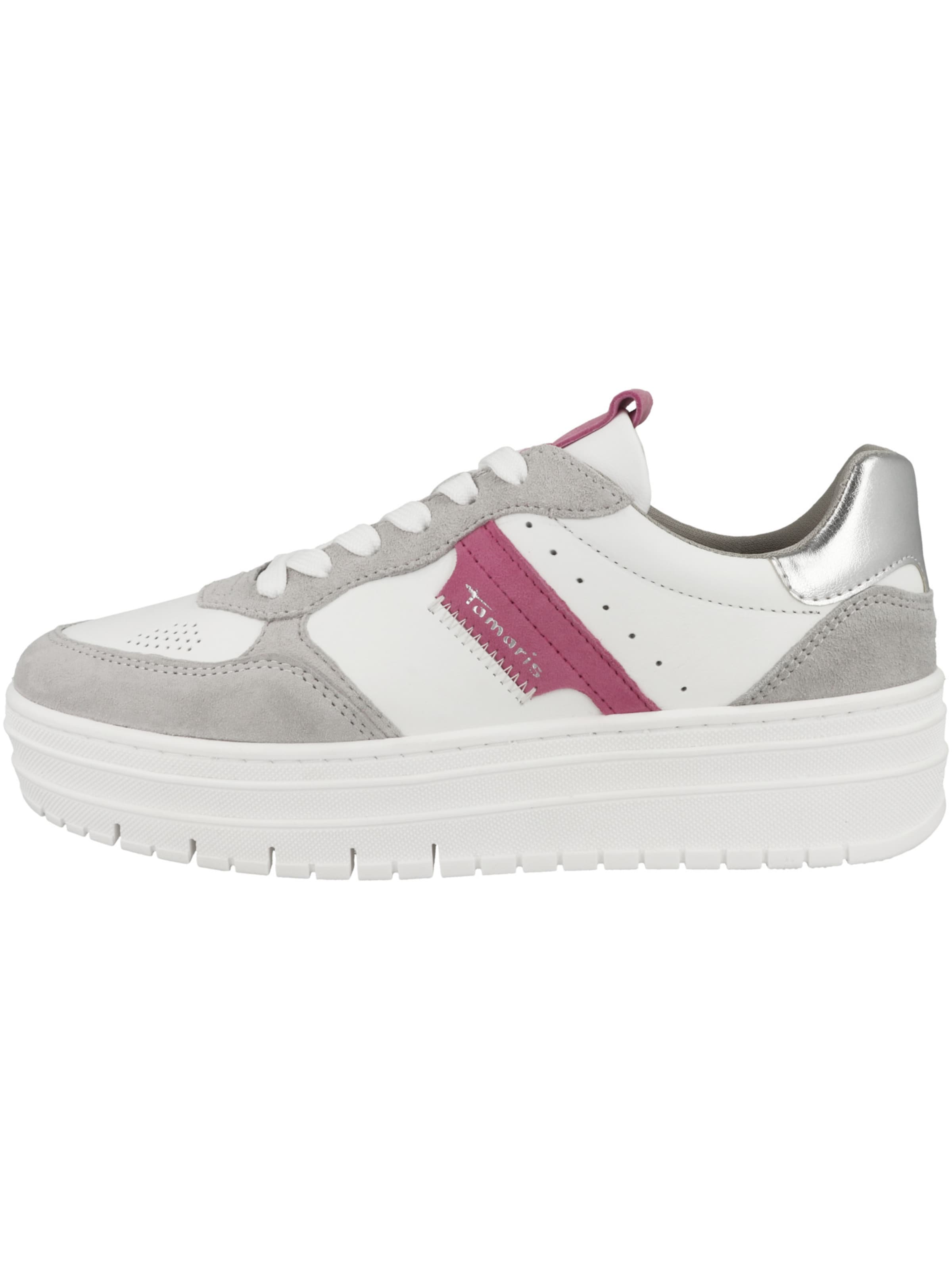 Baskets basses '1-23773-43' Tamaris en gris : devant
