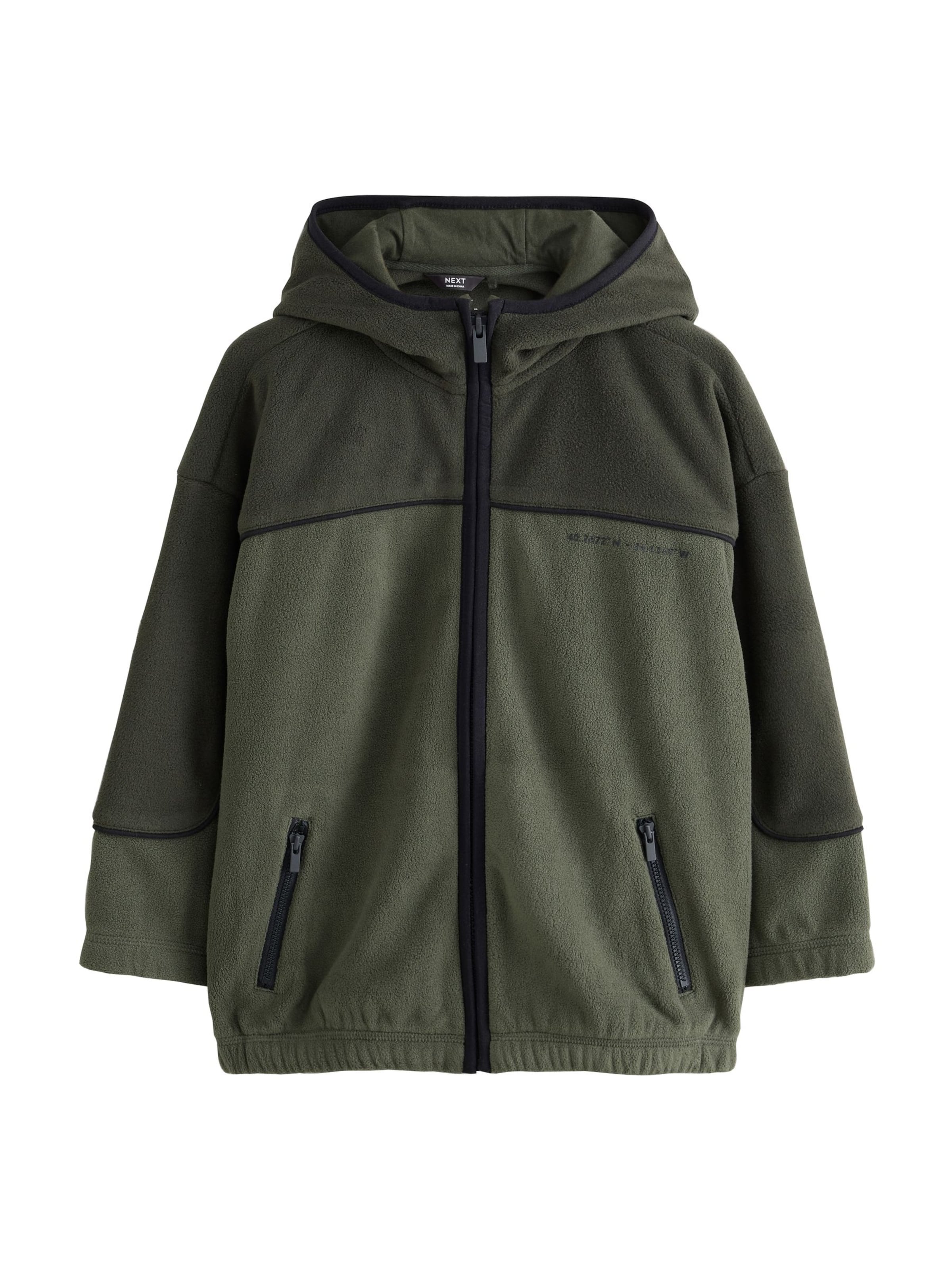 Next - Chaqueta polar en verde: frente