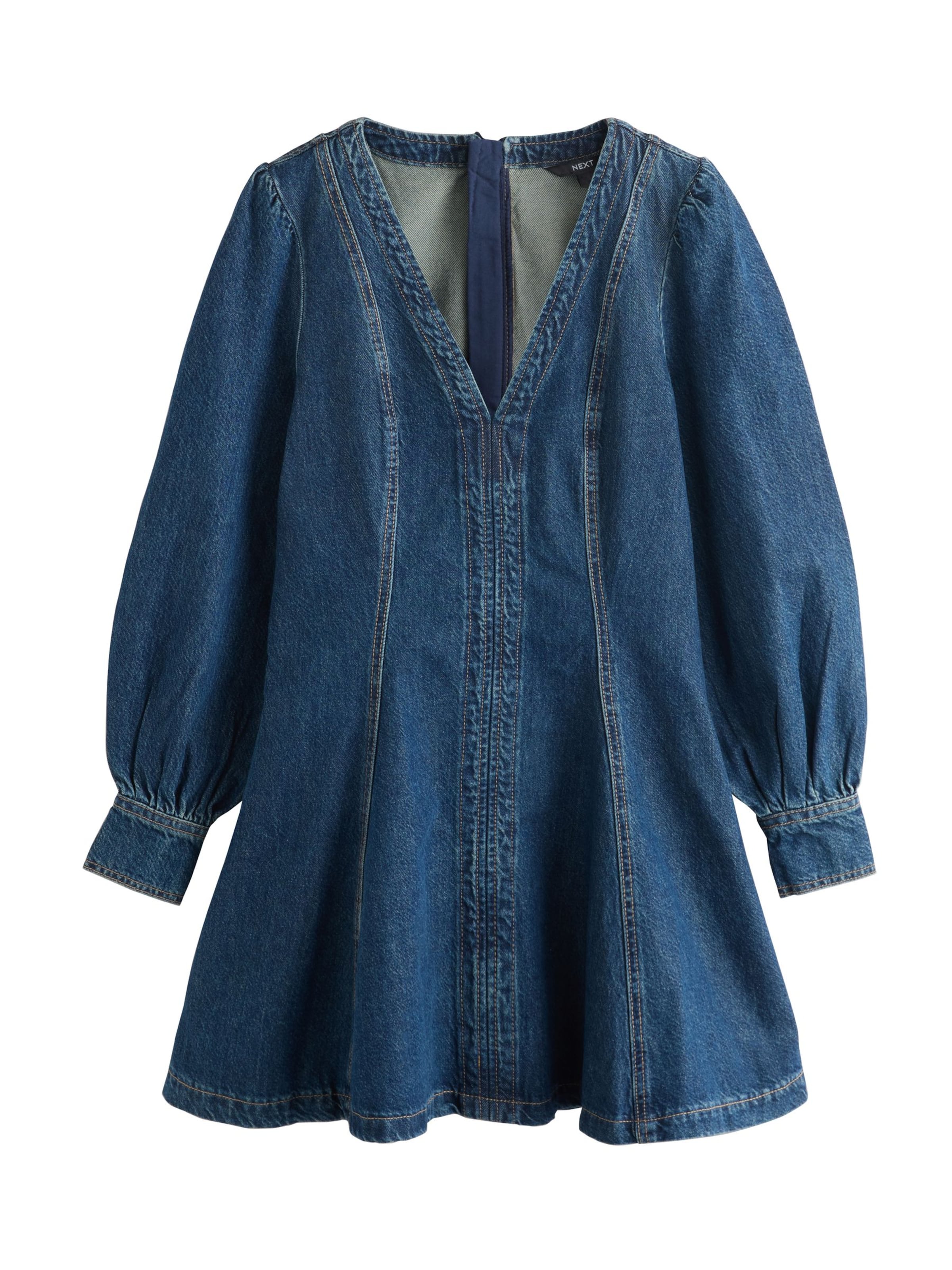 Next Jurk in Blauw: voorkant