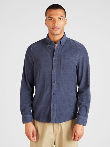 DRYKORN Regular fit Button Up Shirt 'Liet' in Blue: front