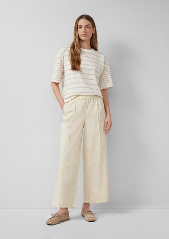 Wide Leg Pantalon s.Oliver en beige