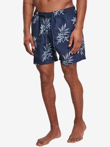 Shorts de bain Urban Classics en bleu : devant