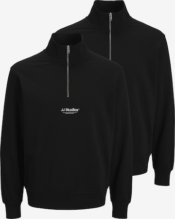 JACK & JONES Sweatshirt 'Soho' in Zwart: voorkant