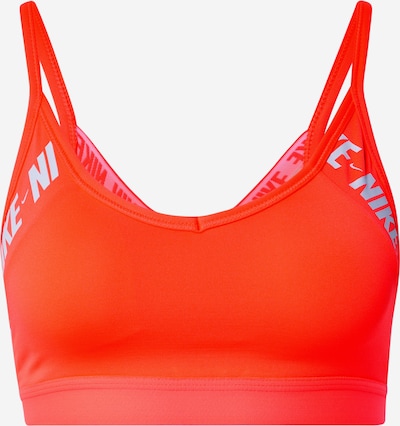 NIKE Sport bh 'INDY' in de kleur Neonoranje / Zilver, Productweergave