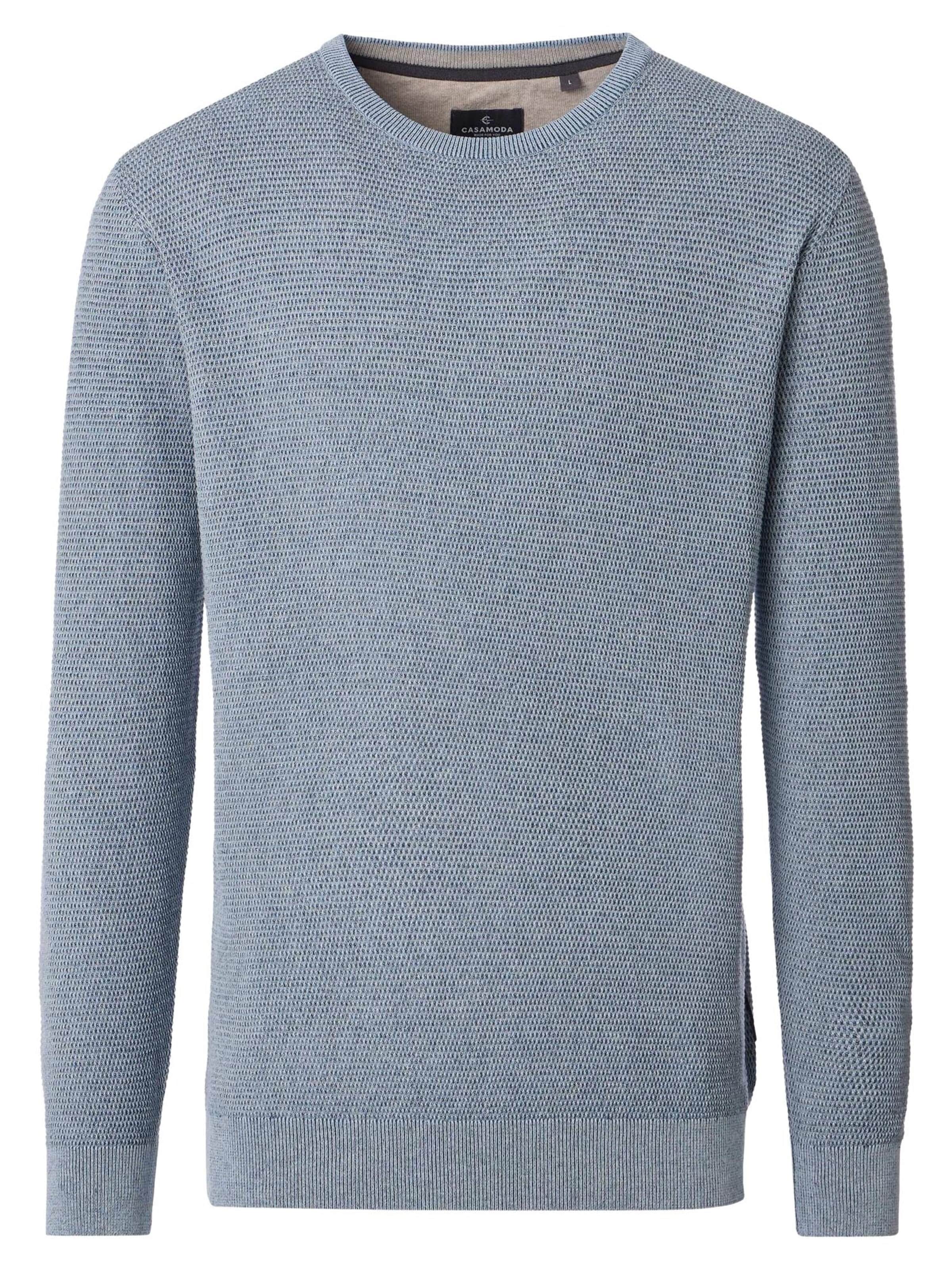 CASAMODA Pullover 'Basic'‌‌‌‌‌‌‌‌ in Blau: Vorderseite