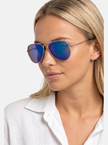 Occhiali da sole 'Occhiali da Sole Navigare Aviator Calibro 58 - Protezione UV Cat.3' di Navigare in blu