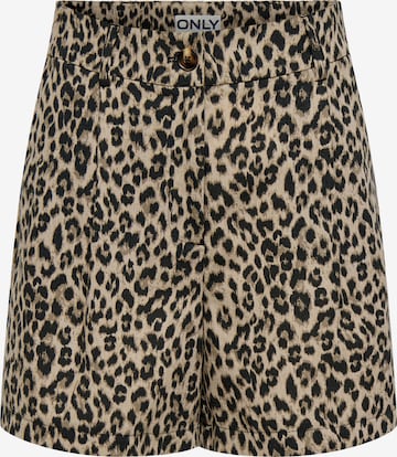 ONLY Wide leg Broek 'ONLEmmia' in Beige: voorkant