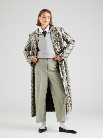 SOAKED IN LUXURYWide Leg/ Široke nogavice Hlače 'Corinne' - zelena boja