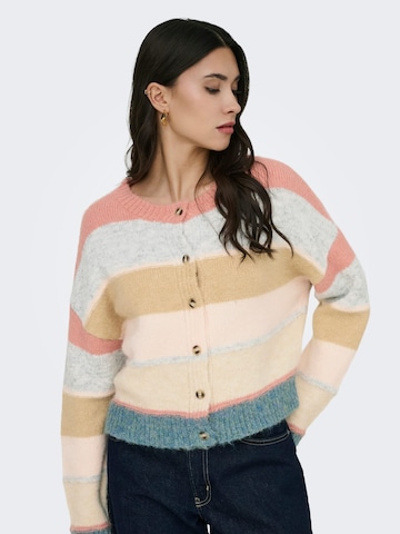 Jaqueline de Yong Gebreid vest 'Cassidy' in Roze