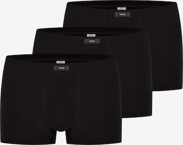 Mey Boxershorts 'Network' in Schwarz: Vorderseite