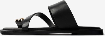 L37 HANDMADE SHOESSlip On cipele 'SUNSET BELONGS TO US' - crna boja: prednji dio
