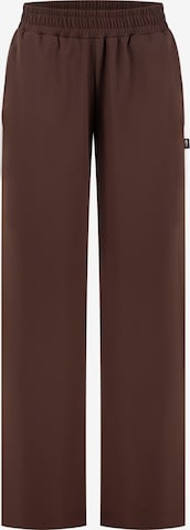 Loosefit Pantalon Smilodox en marron : devant