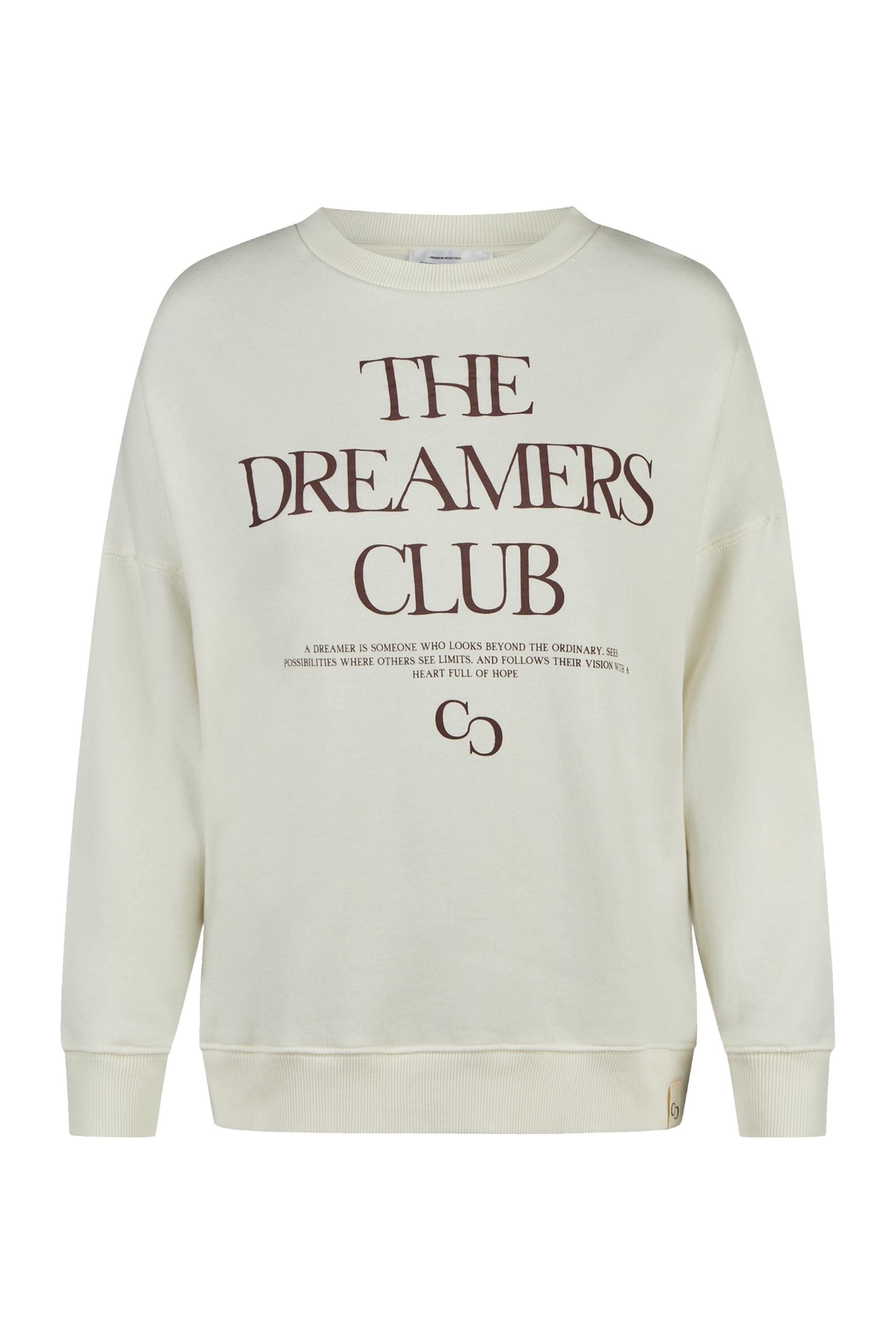 Cotton Candy Sweatshirt in White: front