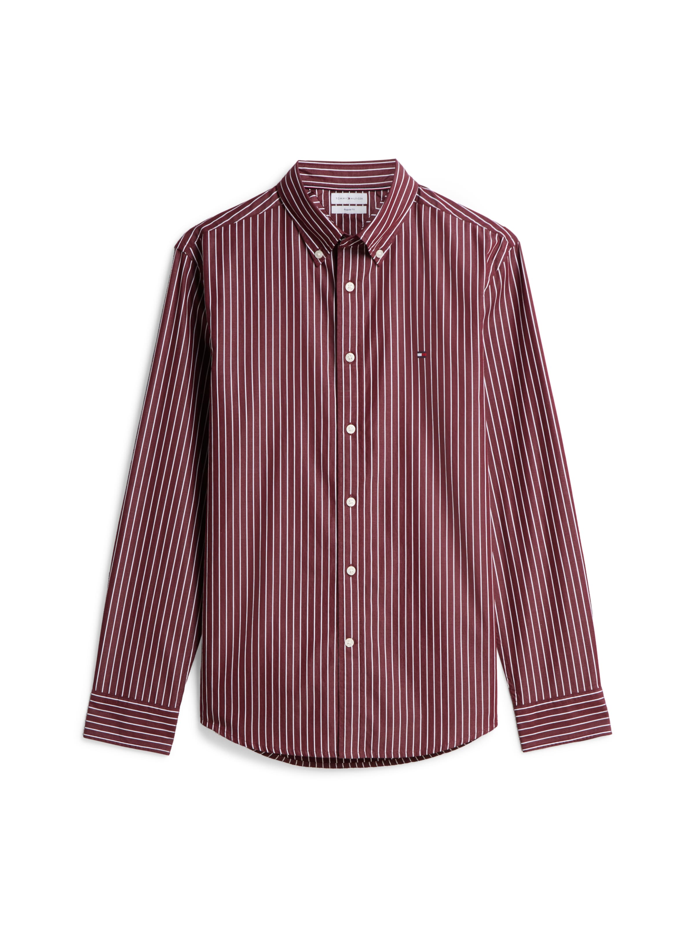 TOMMY HILFIGER - Ajuste estrecho Camisa 'FLEX' en rojo: frente