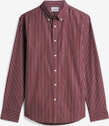 TOMMY HILFIGER - Ajuste estrecho Camisa 'FLEX' en rojo: frente
