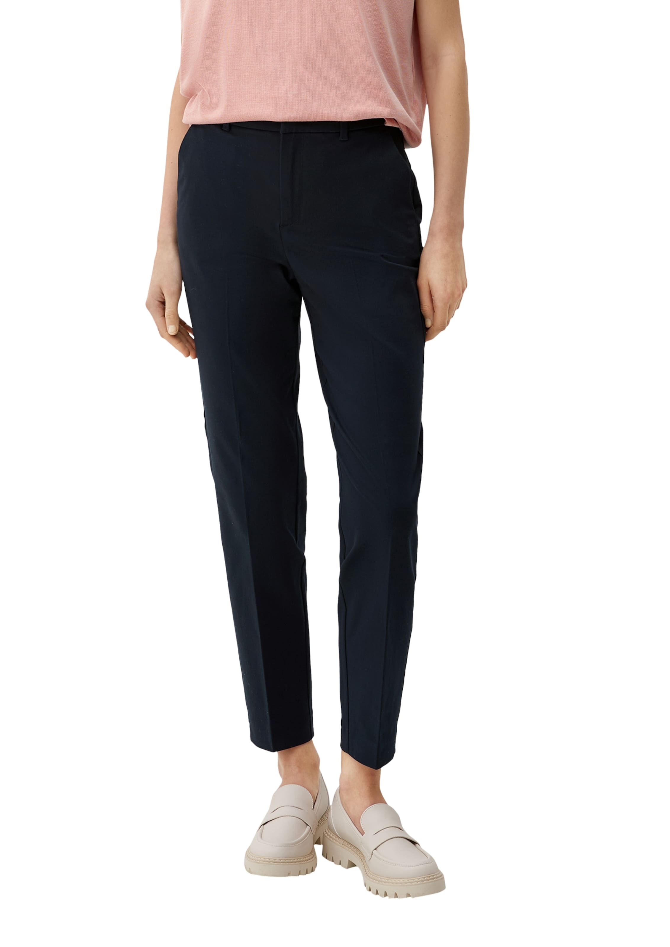 s.Oliver Tapered Chino in Blauw: voorkant