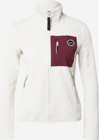 ICEPEAK Sports sweat jacket 'ADRIO' in White: front