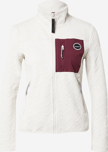Bluză cu fermoar sport 'ADRIO' ICEPEAK pe mov zmeură / negru / alb, Vizualizare produs