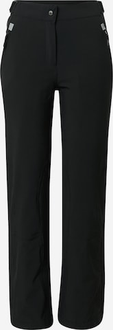 Regular Pantaloni outdoor de la CMP pe negru: față